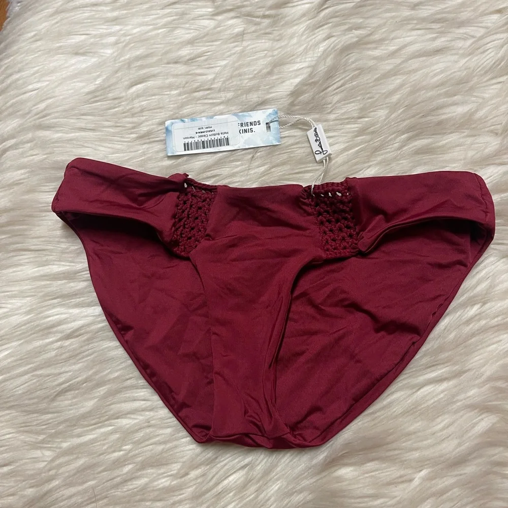 Frankie's bikinis Malia Bottom - Maroon